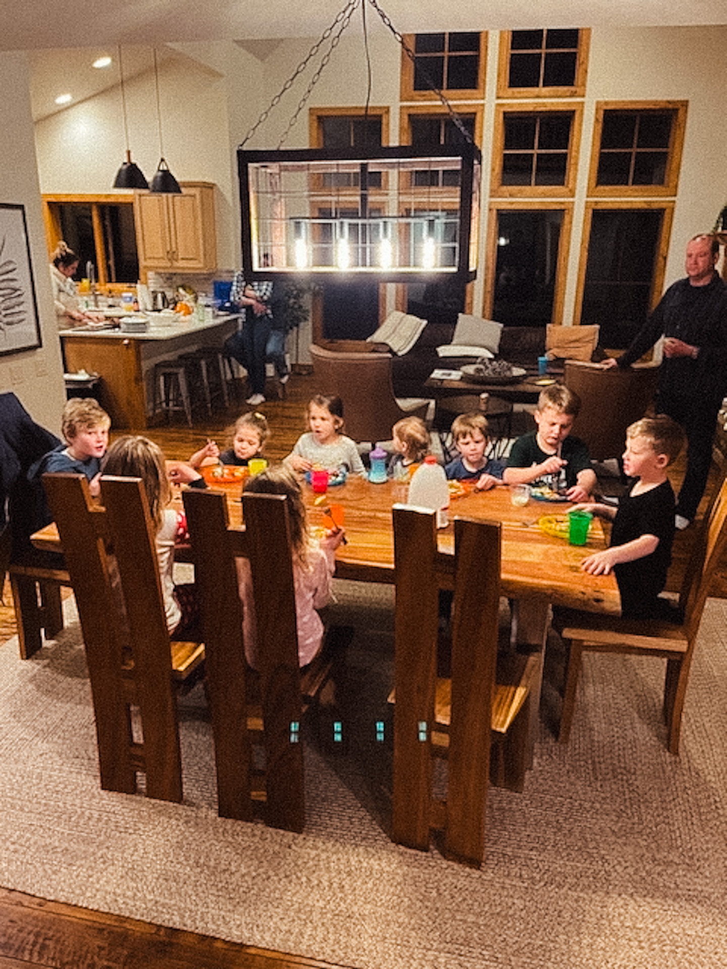 Tables full of desserts and grandchildren